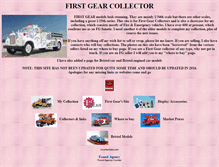 Tablet Screenshot of firstgearcollector.com